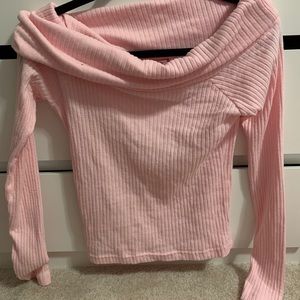 Long sleeve off the shoulder shirt